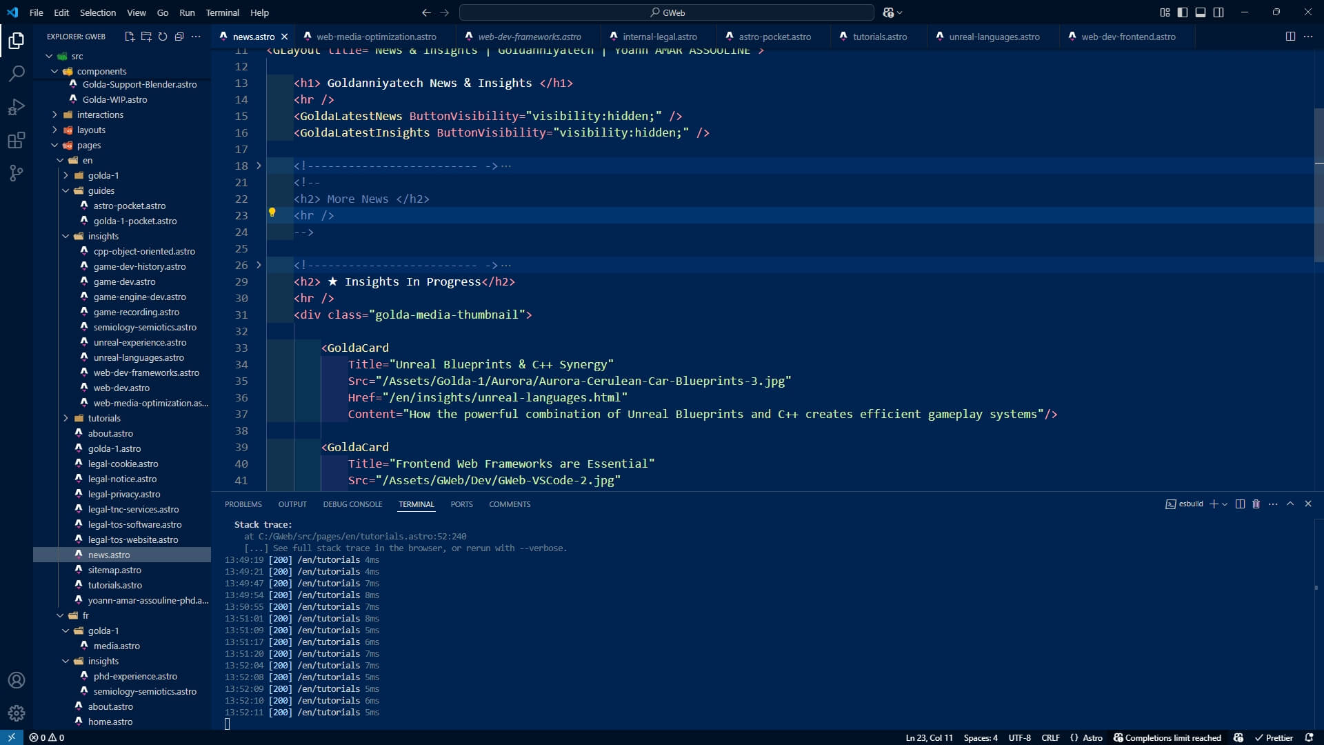 Visual Studio Code showing SCSS