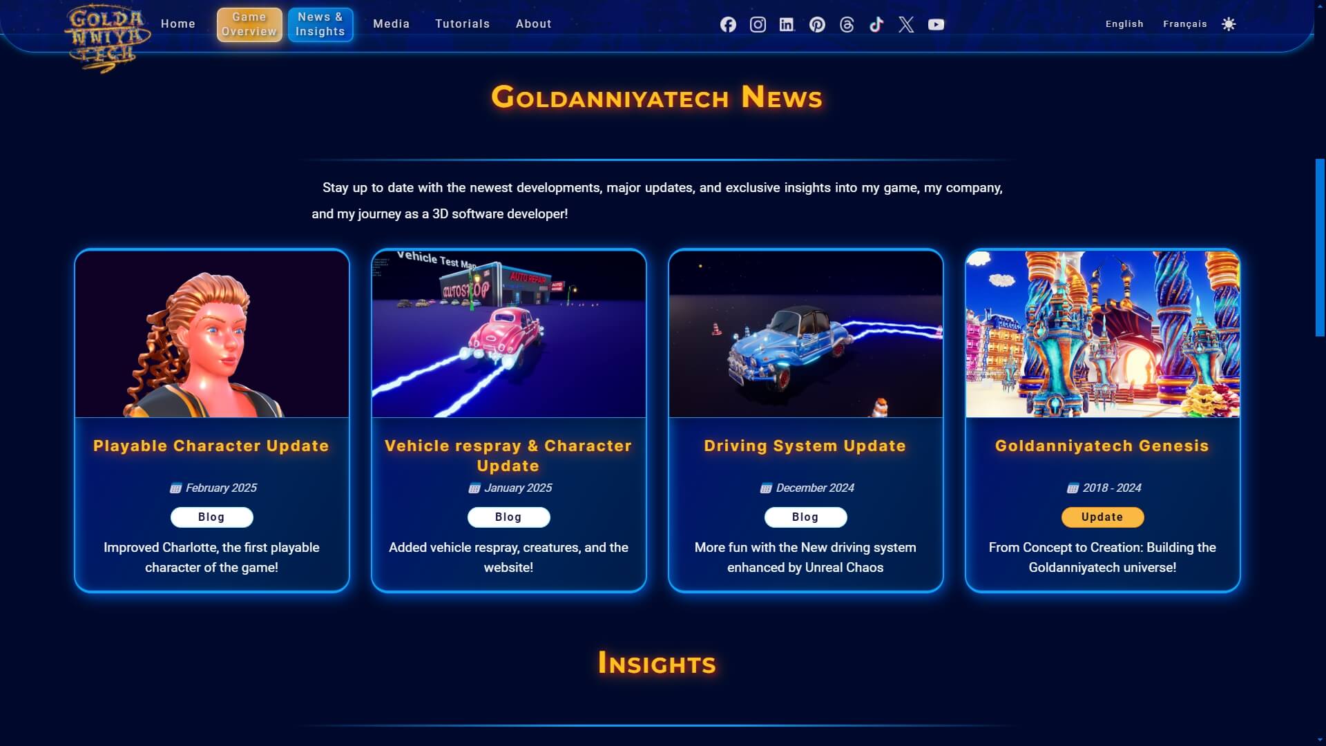 Screenshot of GWeb in 2022