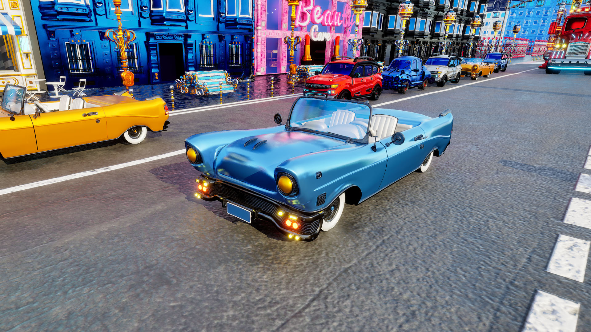 The Amber Car from the Goldanniyatech Open World game
