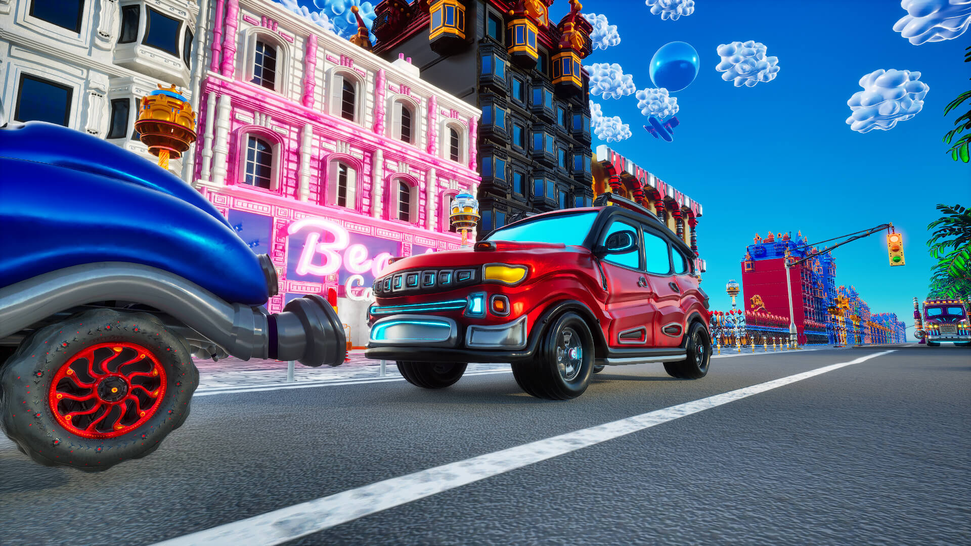 Le SUV Azure du jeu en monde ouvert Goldanniyatech