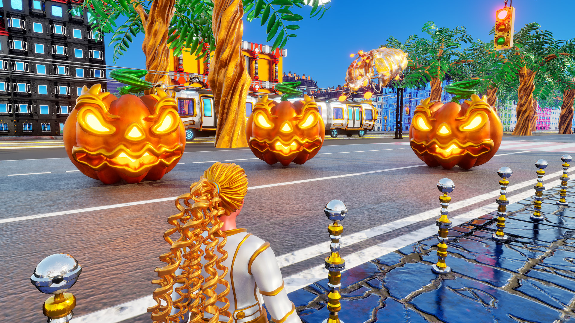 Golden Avenue from the open-world game Goldanniyatech