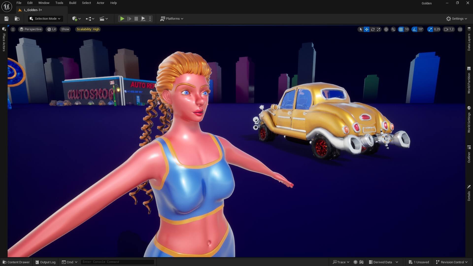  Playable character Charlotte from Goldanniyatech