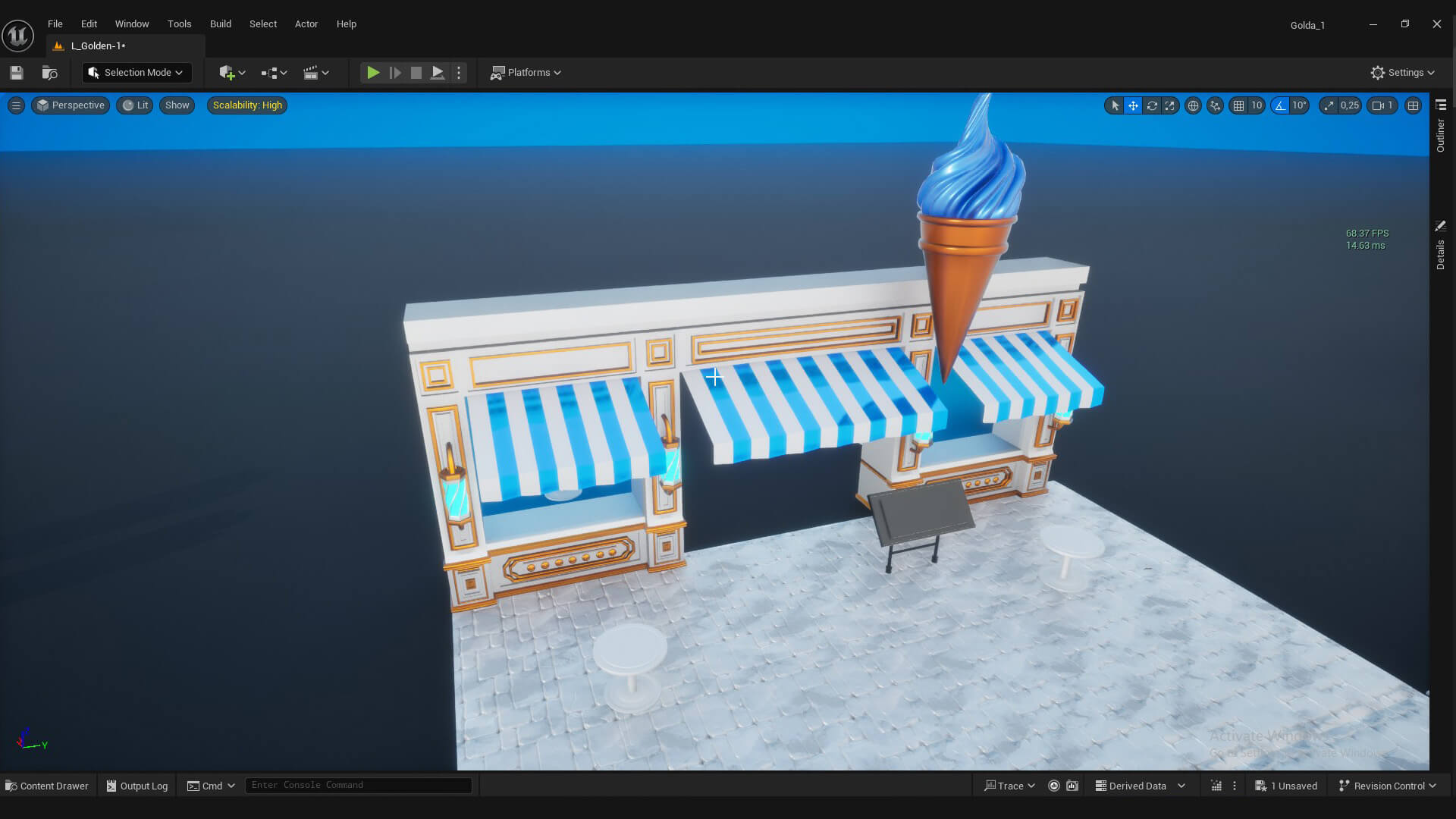 Ice Cream Shop from Goldanniyatech