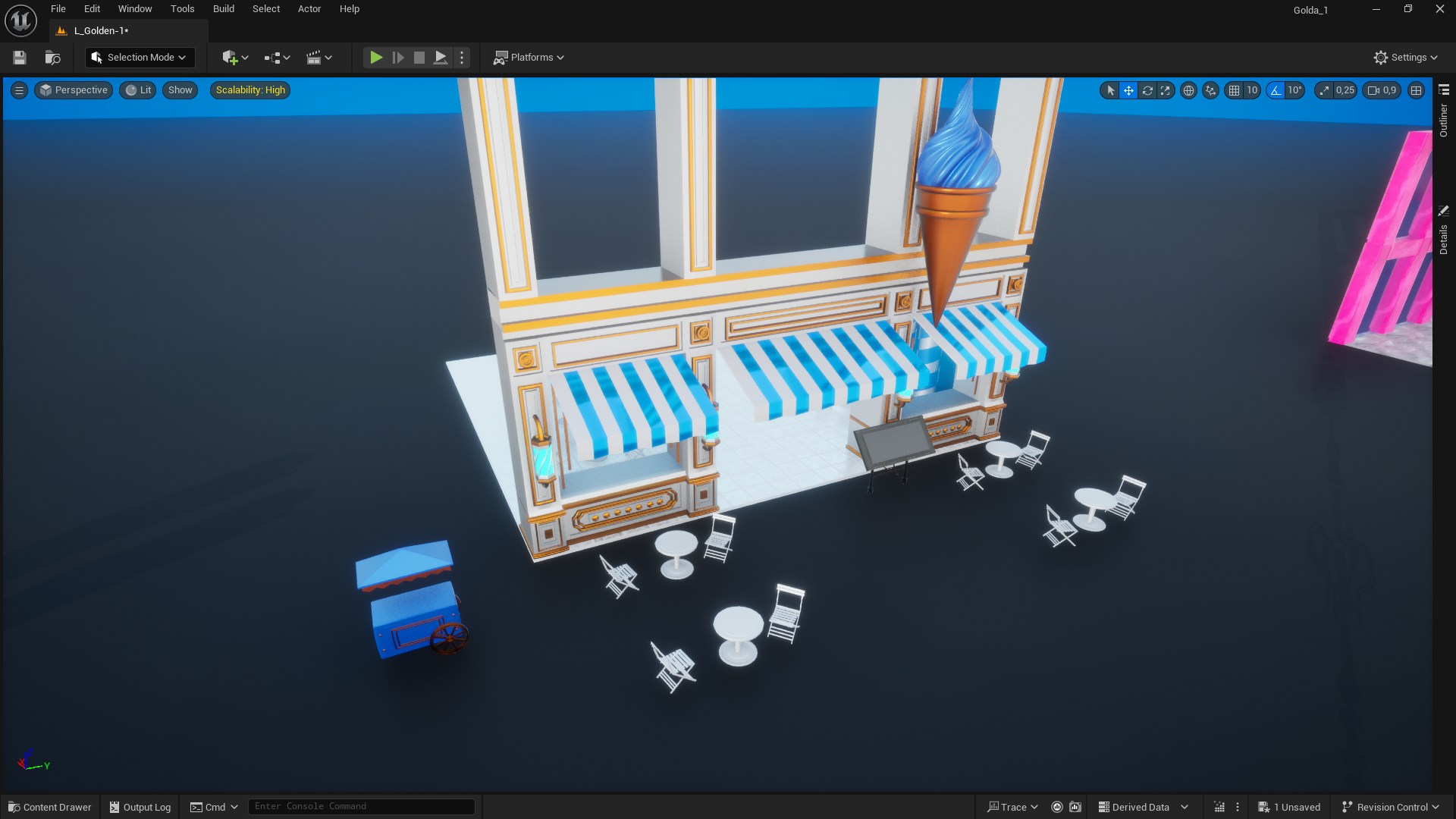 Ice Cream Shop from Goldanniyatech