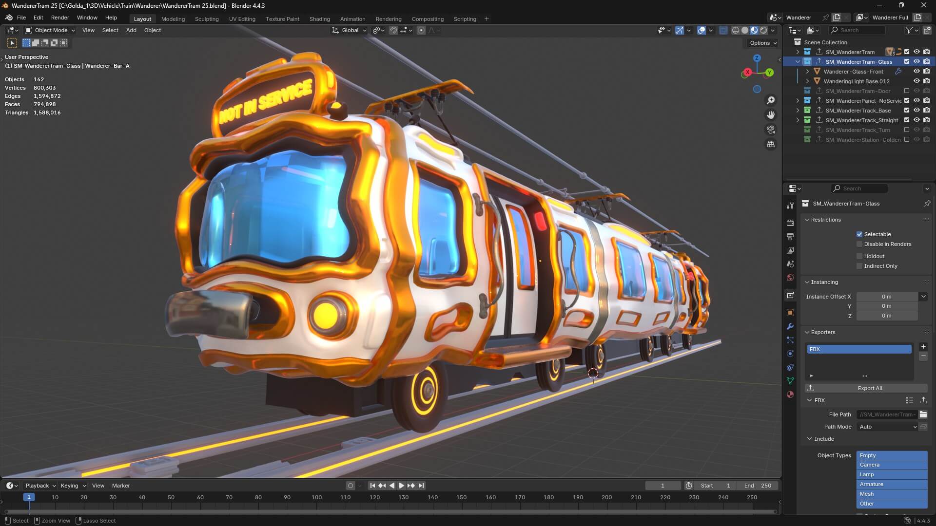 Wanderer tramway from Goldanniyatech