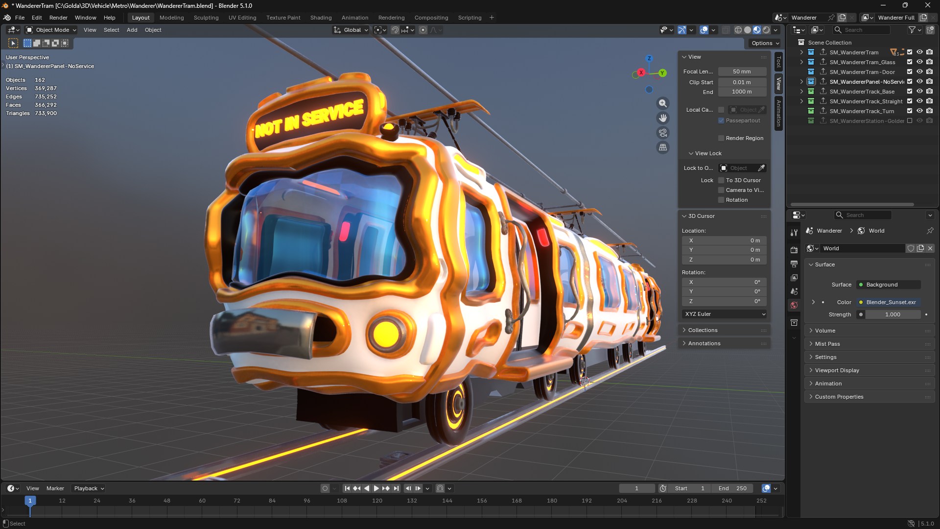 Wanderer tramway from Goldanniyatech