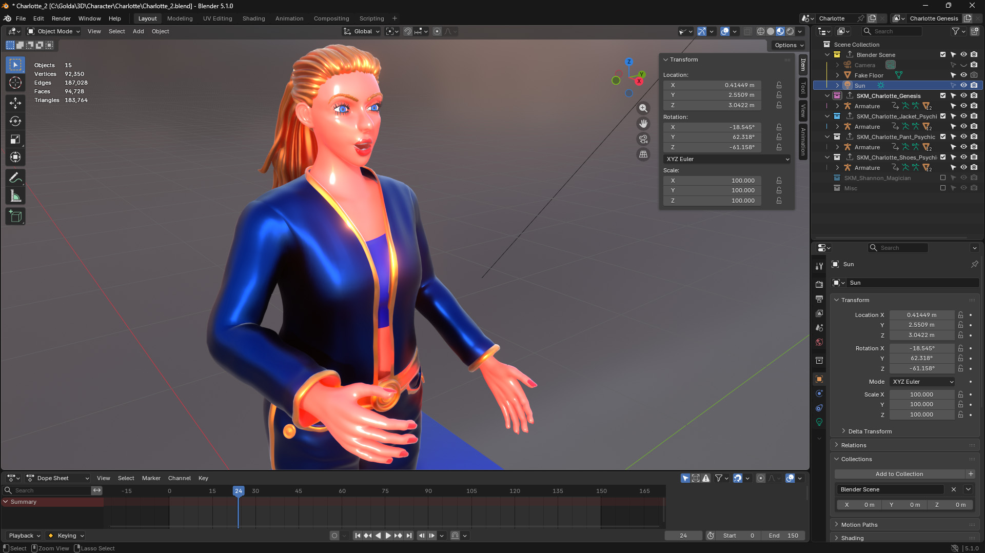 Charlotte, un personnage jouable du jeu Goldanniyatech
