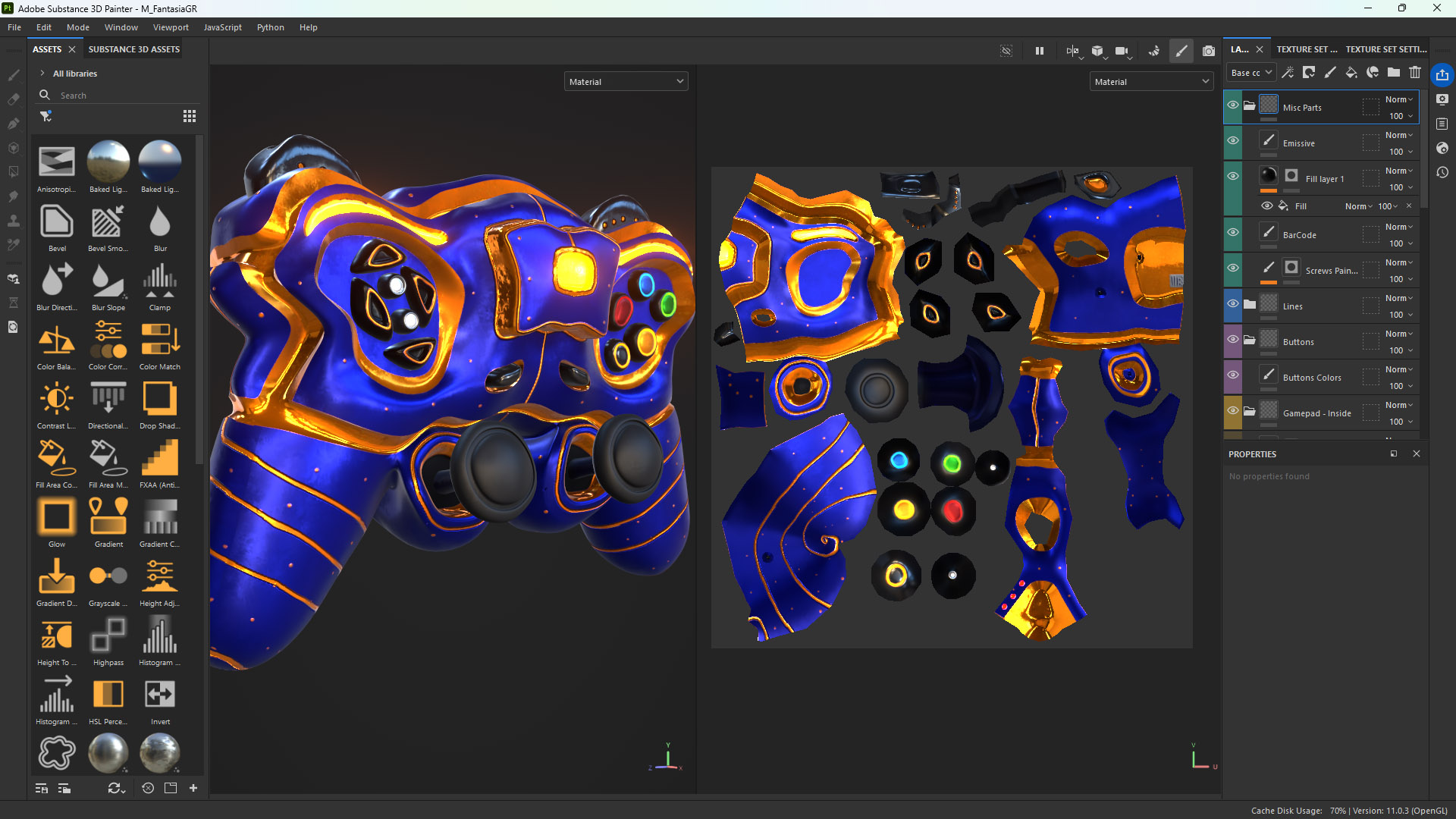Giga Padlock Texture Breakdown
