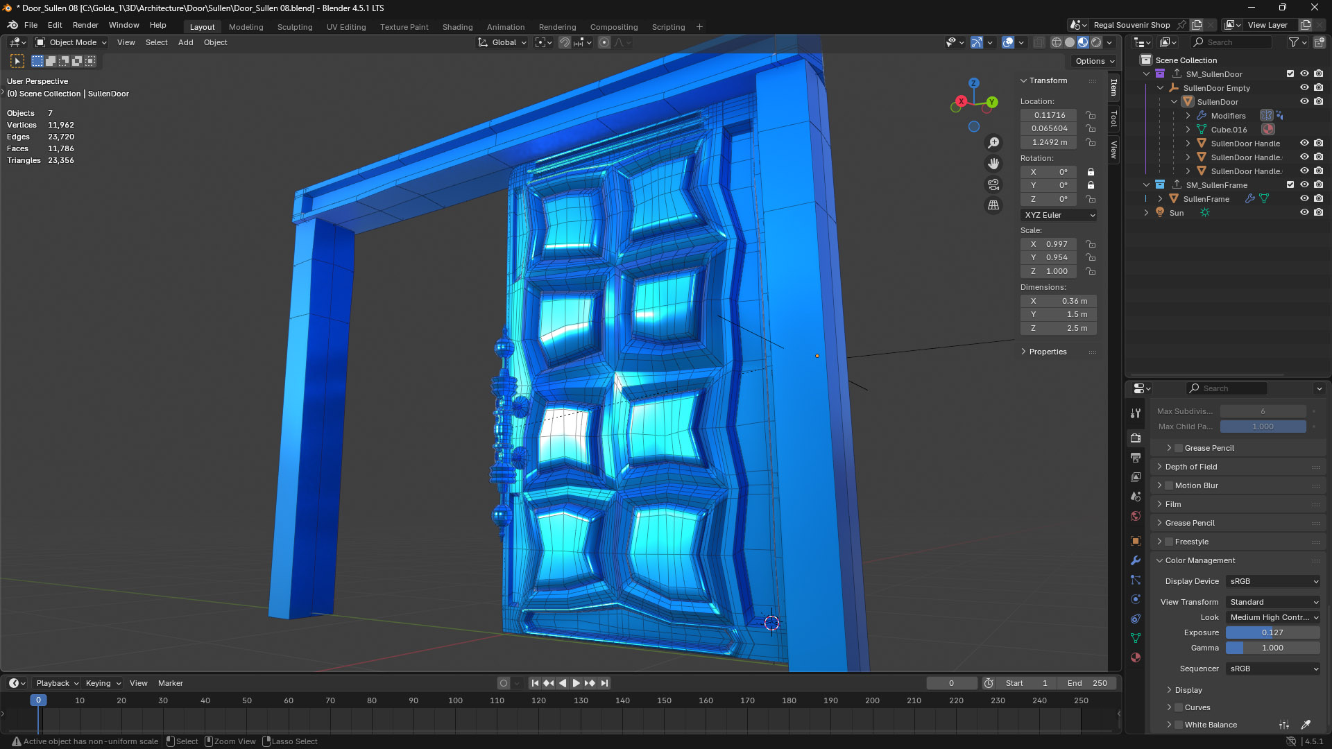Futura Door Render