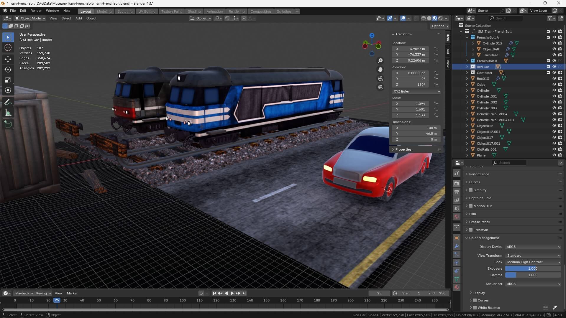 Golden Genesis - Train Prototype Scene