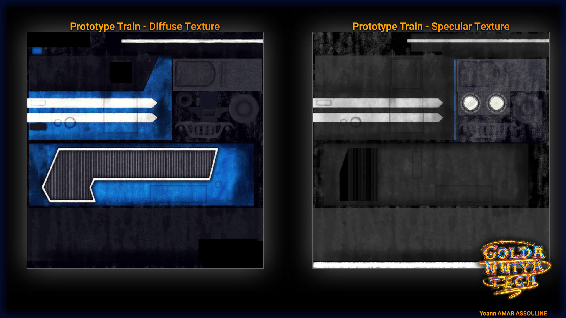 Bolt Train Prototype with Blinn-Phong shader workflow