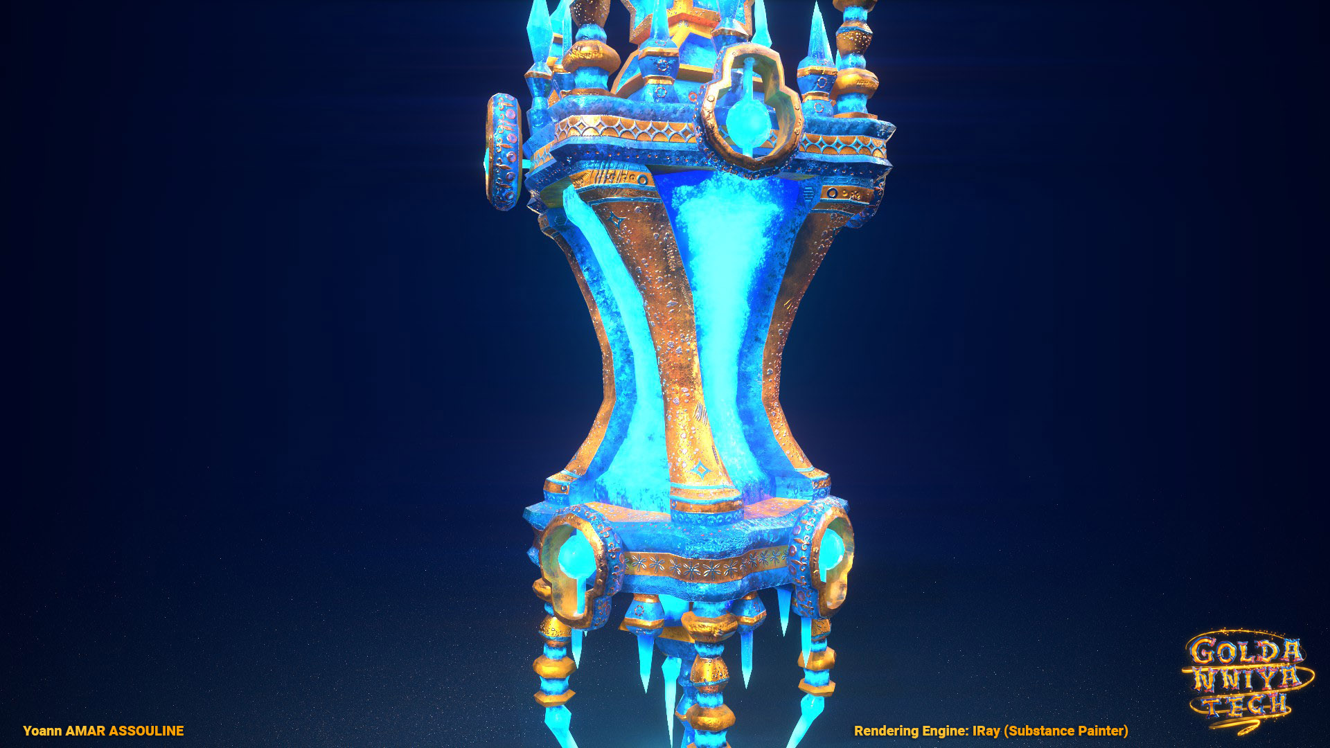 Golden Gate Light UV Unwrapping process in Blender