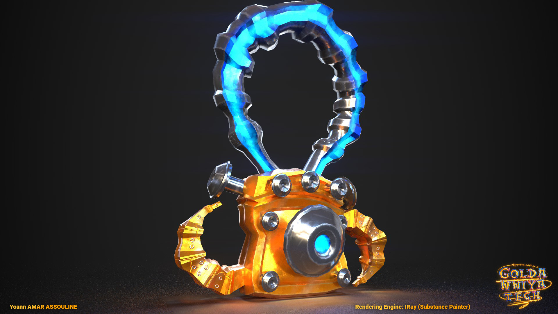 Giga Padlock Render