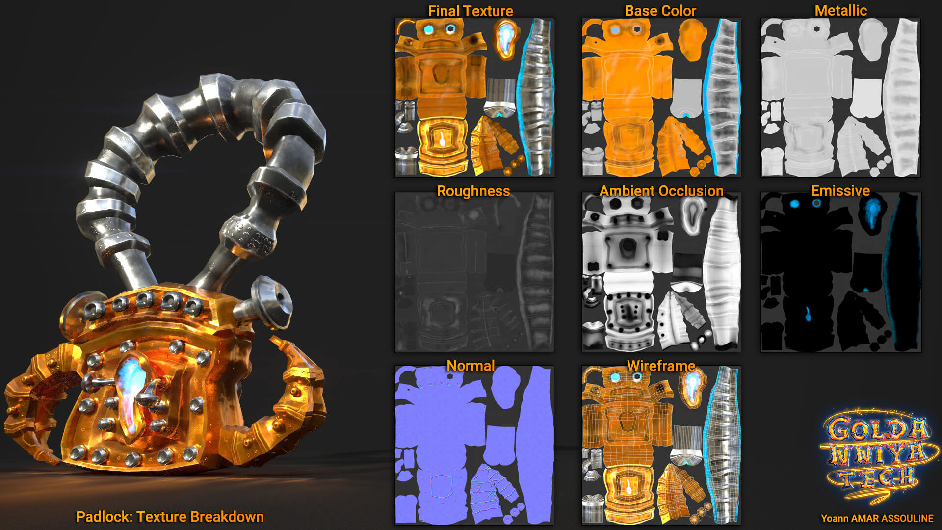Giga Padlock Texture Breakdown
