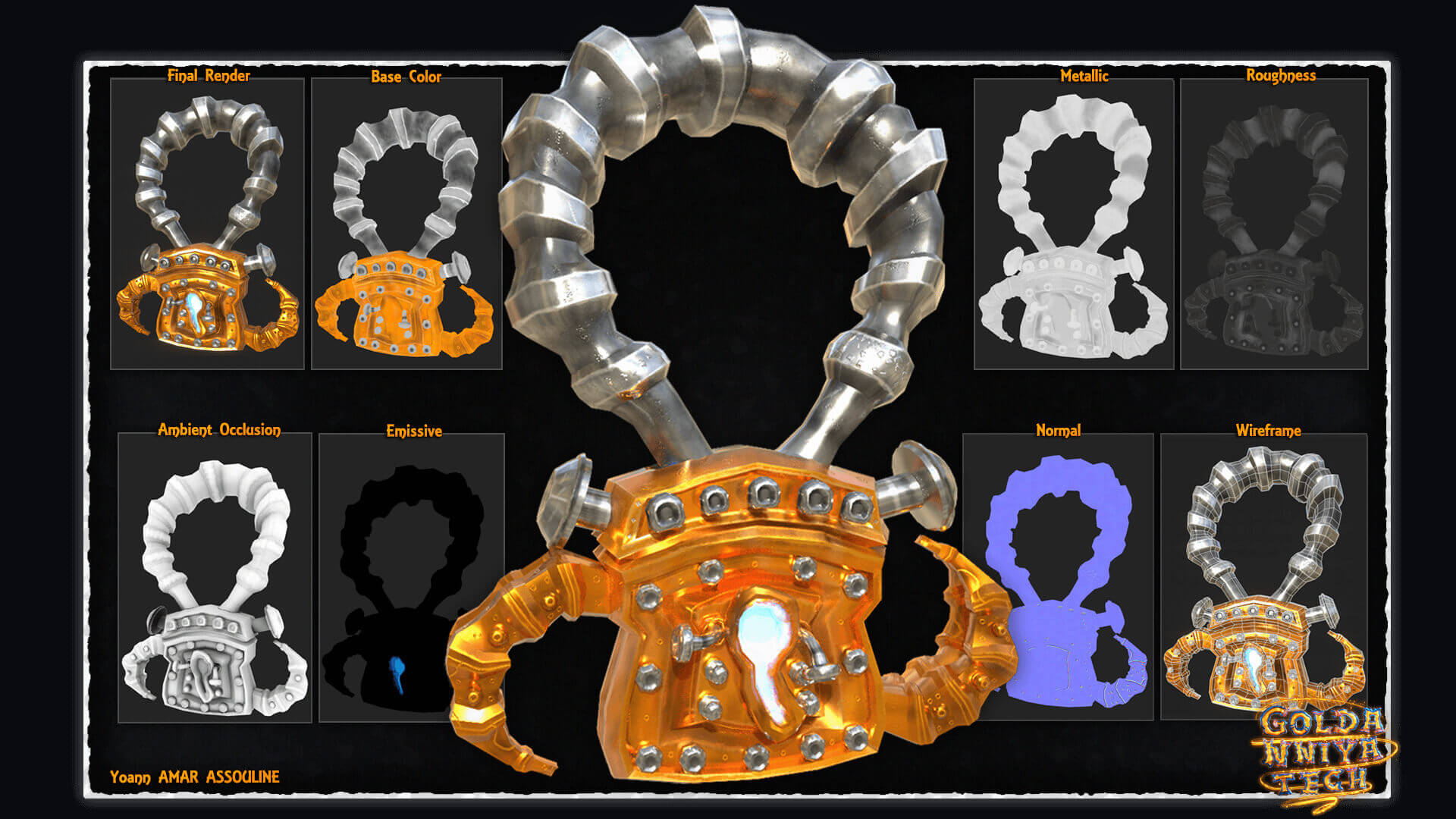 Giga Padlock Texture Breakdown