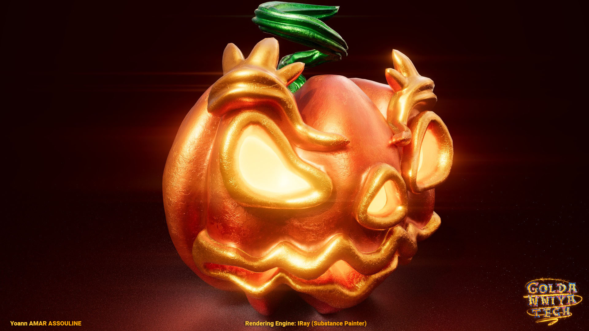 Halloween Pumpkin Render