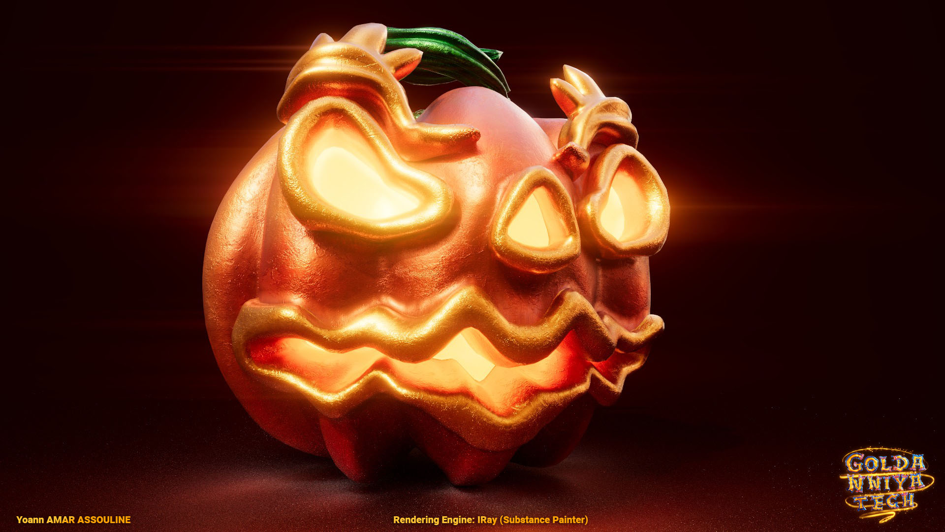Halloween Pumpkin Render