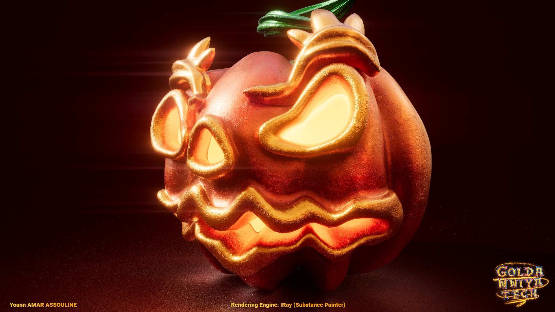 Halloween Pumpkin Render