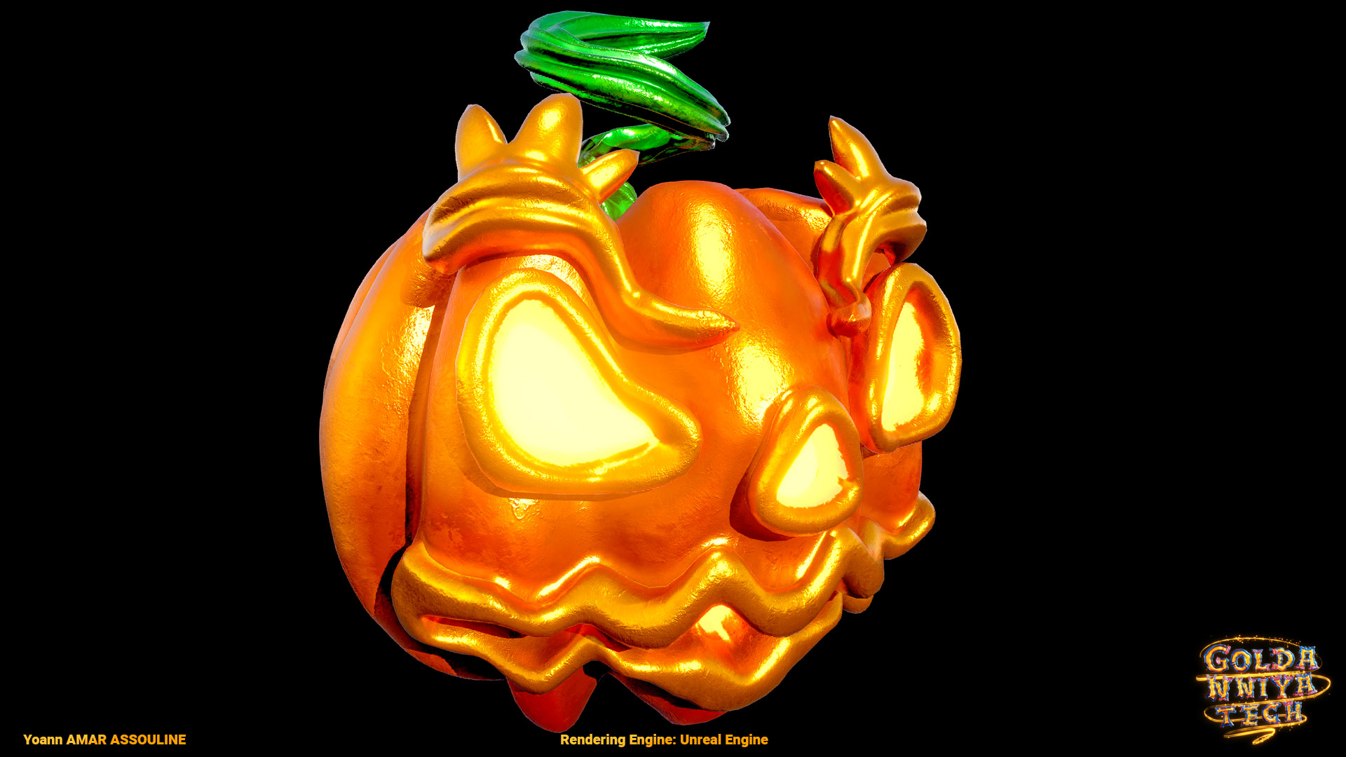 Halloween Pumpkin Render