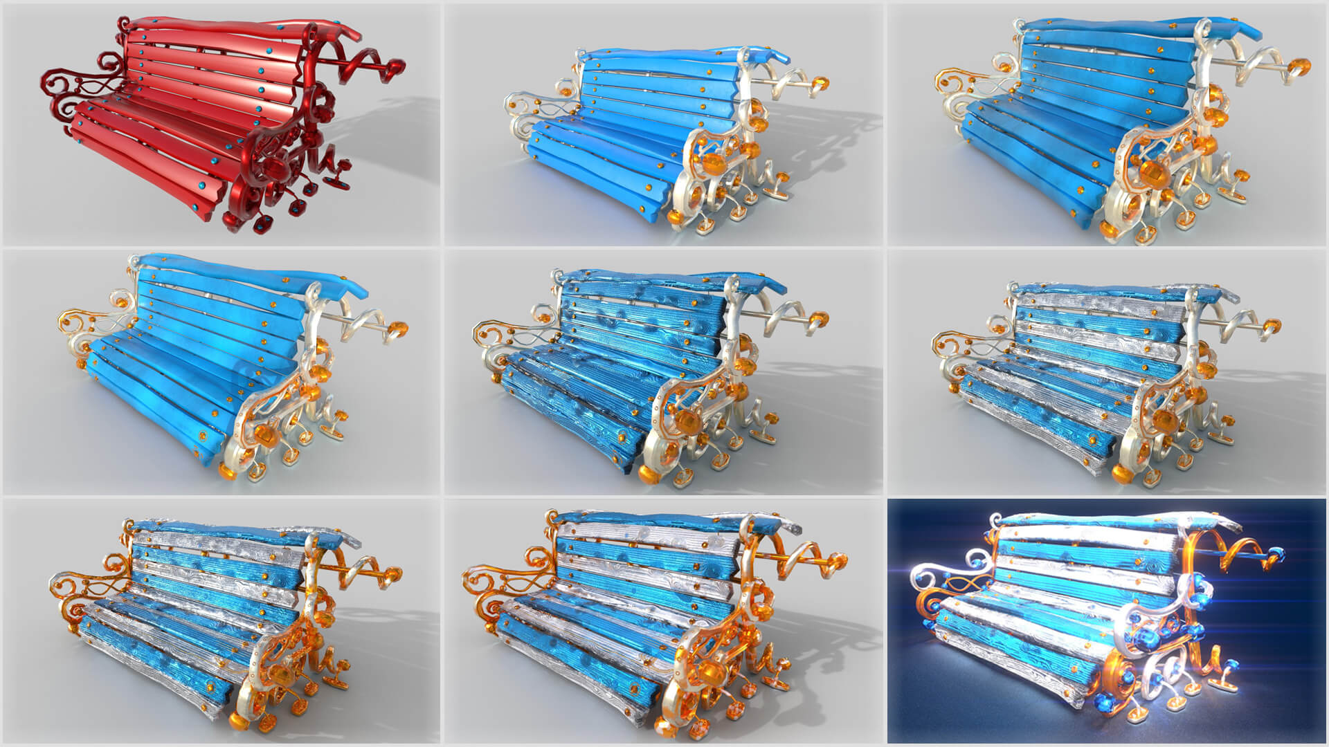 Jaded Bench Render