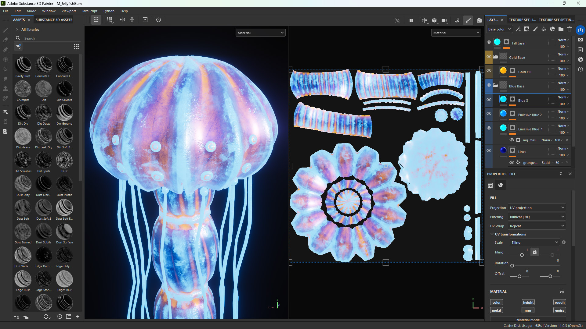 Gum Jellyfish Render