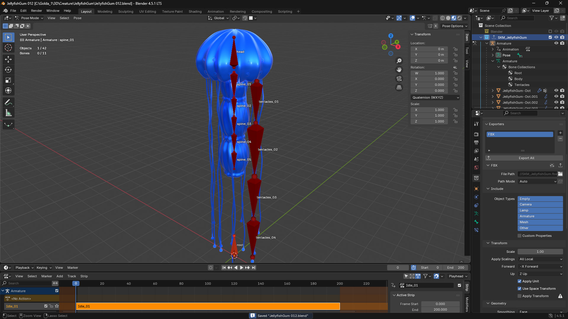 Gum Jellyfish Render